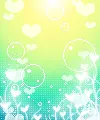 bubbles and hearts