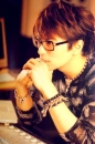 Gackt in glasses.