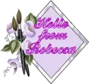 Hello from Rebecca - Purpelbell frame