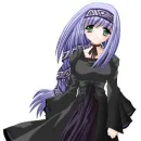 a girl in a dress