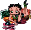 Betty Boop talking on the phone