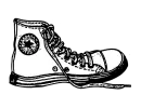 One Converse Shoe