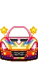 rainbow car