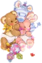Baby Animals with Glitter