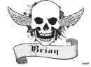 brian white skull