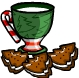 christmas cookies and milk