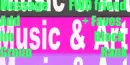 Vintage music and art contact table