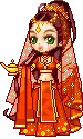 Doll cute belly dancing