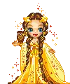 long hair doll brunette animated 