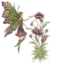 Fairy Painting Flowers