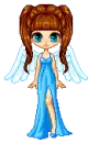 cute blue angel