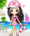 a girl crying at the beach