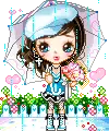 a gurl alone in thi rain