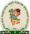 St.Patricks Day Bear Sign