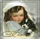 little nurse with puppy