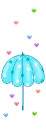 blue umbrella
