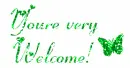you're very welcome-butterfly