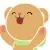 happy teddy clap