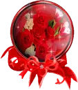 Globe Red Roses