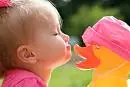 baby and duck