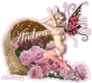 andrea pink fairy with roses