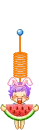eating watermelon