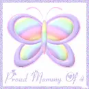 Butterfly With Proud Mommy Of 4