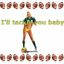 I'll tackle you baby Green Bay Packer babe