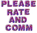 please rate and comm