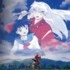 Inuyasha and Kagome in the sky