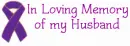 In Memory of my Husband