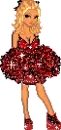 cheering in red