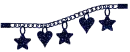 Stars and hearts chain