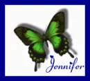 Jennifer framed butterfly