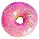 pink donut with sprinkles