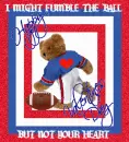 football playing bear