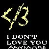 I don't love you anymore