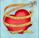 Cupid Wrapping Heart