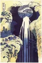 hokusai waterfall