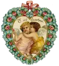 Valentine, heart with two angles 