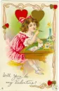 Vintage Valentine card