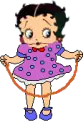 Little Betty Boop jumping rope