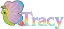 tracy, pastel caterpillar