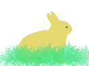 CONEJO EN HIERBA