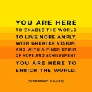 You are here to...