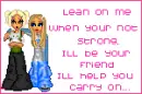 Lean on me...