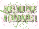 Hope you have a great week!