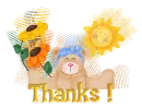 bear with flowers