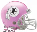 Redskins Pink Helmet wtih Name