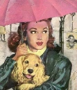 under the umbrella